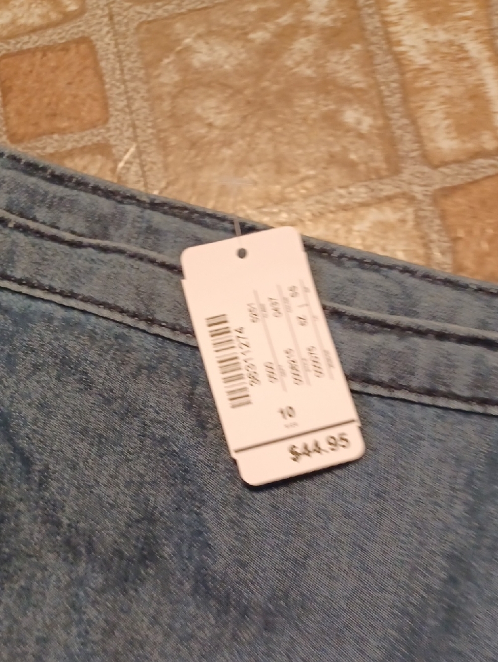 Christopher & Banks Denim A-Line Skirt - Blue Size 10 - Picture 2 of 4